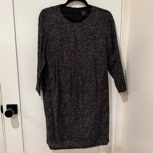 Armani Exchange Black speckle 3/4 Sleeve Dress